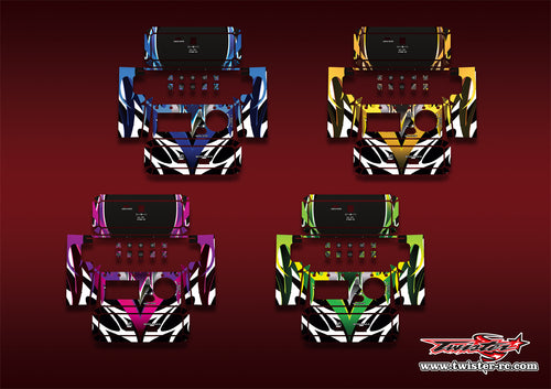 TR-NC2500PRO-MA2   SKYRC NC2500 PRO Metallic/Optical White Pattern Wrap ( Type A2 ) 4 Colors