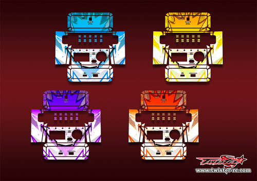 TR-NC2500PRO-MA6   SKYRC NC2500 PRO Metallic/Optical White Pattern Wrap ( Type A6 ) 4 Colors