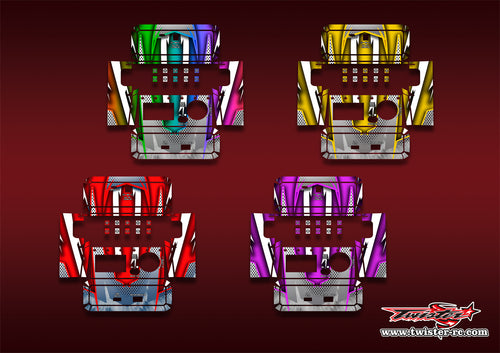 TR-NC2500PRO-MA8    SKYRC NC2500 PRO Metallic/Optical White Pattern Wrap ( Type A8 ) 4 colors