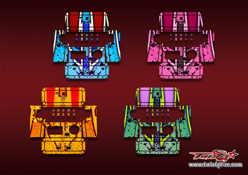 TR-NC2500PRO-MA9   SKYRC NC2500 PRO Metallic/Optical White Pattern Wrap ( Type A9 ) 4 colors