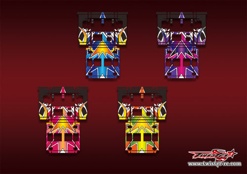 TR-NC3000PRO-MA15   SKYRC NC3000 Pro/HITEC X4 Advanced EX Pro Metallic/Optical White Pattern Wrap ( Type A15 ) 4 Colors