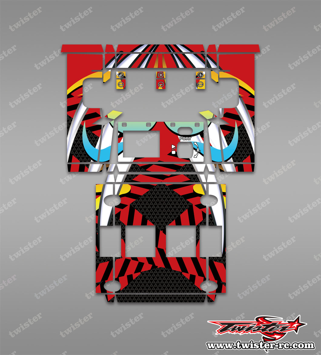 TR-NC3000PRO-MA17   SKYRC NC3000 Pro/HITEC X4 Advanced EX Pro Metallic/Optical White Pattern Wrap ( Type A17 ) 4 Colors