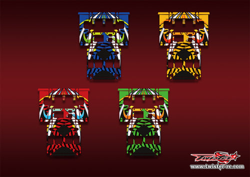 TR-NC3000PRO-MA17   SKYRC NC3000 Pro/HITEC X4 Advanced EX Pro Metallic/Optical White Pattern Wrap ( Type A17 ) 4 Colors