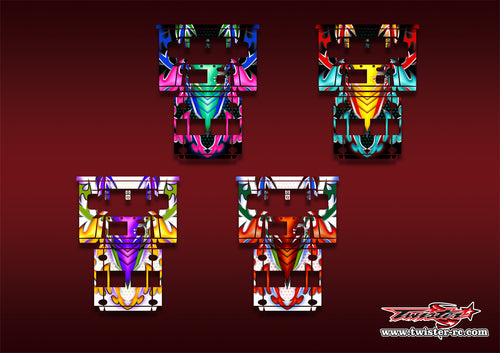 TR-NC3000PRO-MA20  SKYRC NC3000 Pro/HITEC X4 Advanced EX Pro Metallic/Optical White Pattern Wrap ( Type A20 ) 4 colors