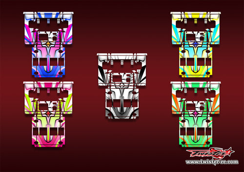 TR-NC3000PRO-MA21   SKYRC NC3000 Pro/HITEC X4 Advanced EX Pro Metallic/Optical White Pattern Wrap ( Type A21 ) 5 Colors