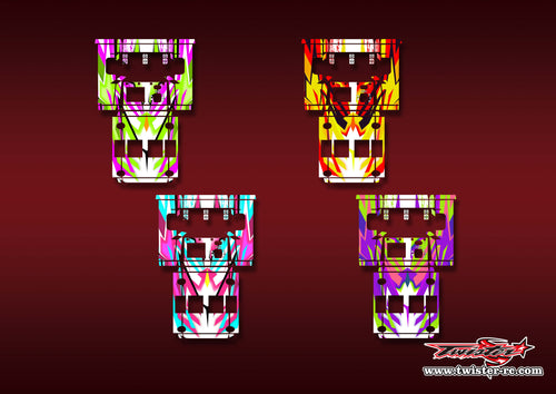 TR-NC3000PRO-MA22   SKYRC NC3000 Pro/HITEC X4 Advanced EX Pro Metallic/Optical White Pattern Wrap ( Type A22 ) 4Colors