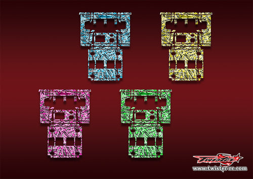 TR-NC3000PRO-MT3   SKYRC NC3000 Pro/HITEC X4 Advanced EX Pro Optical white Pattern Wrap ( Type MT3 ) 4 Colors