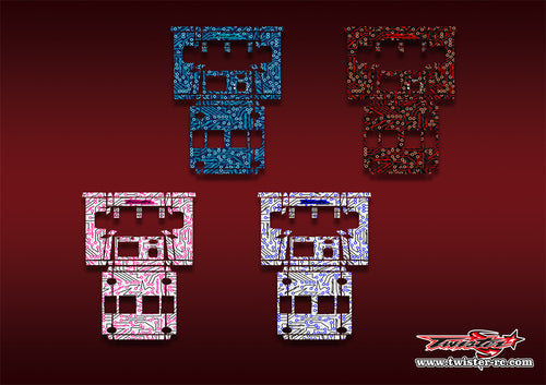 TR-NC3000PRO-MT4   SKYRC NC3000 Pro/HITEC X4 Advanced EX Pro Optical white Pattern Wrap ( Type MT4 ) 4 Colors