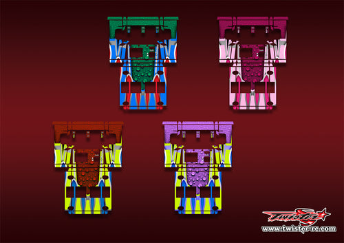 TR-NC3000PRO-MA10    SKYRC NC3000 Pro/HITEC X4 Advanced EX Pro Metallic/Optical White Pattern Wrap ( Type A10 ) 4 Colors