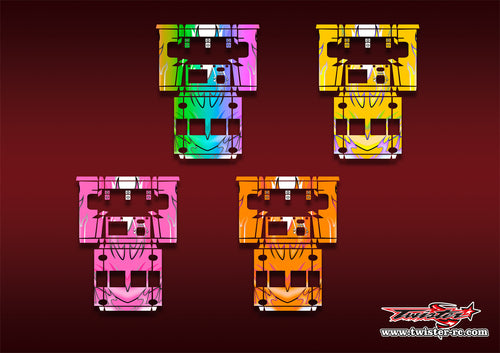 TR-NC3000PRO-MA11   SKYRC NC3000 Pro/HITEC X4 Advanced EX Pro Metallic/Optical White Pattern Wrap ( Type A11 ) 4 Colors