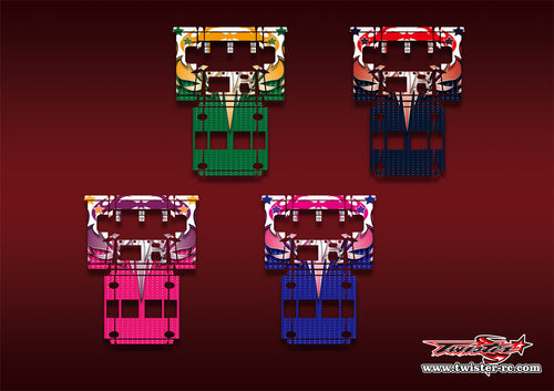 TR-NC3000PRO-MA13   SKYRC NC3000 Pro/HITEC X4 Advanced EX Pro Metallic/Optical White Pattern Wrap ( Type A13 ) 4 Colors