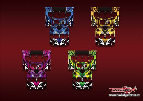 TR-NC3000PRO-MA2    SKYRC NC3000 Pro/HITEC X4 Advanced EX Pro Metallic/Optical White Pattern Wrap ( Type A2 ) 4 Colors