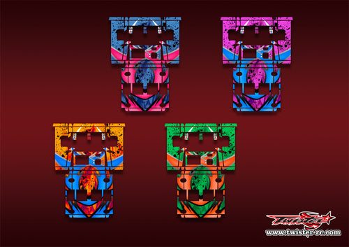 TR-NC3000PRO-MA7    SKYRC NC3000 Pro/HITEC X4 Advanced EX Pro Metallic/Optical White Pattern Wrap ( Type A7 ) 4 Colors