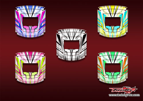 TR-OTC-MA21   Orion Touch Duo Charger Metallic/Optical White Pattern Wrap ( Type A21 ) 5 Colors