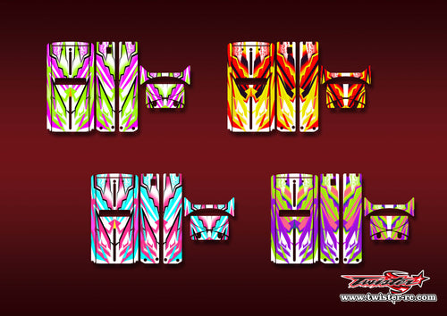 TR-QW-MA22   Q-World Starter Box Metallic/Optical White Pattern Wrap ( Type A22 ) 4 Colors