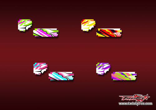 TR-RBB32-MA22    Team Associated RC8 B3.2 Radio Box Metallic/Optical White Pattern Wrap ( Type A22 ) 4 Colors