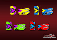 TR-RBMP9-MA23    Kyosho MP9 /MP10 Radio Box Metallic/Optical White Pattern Wrap ( Type A23 ) 4 Colors