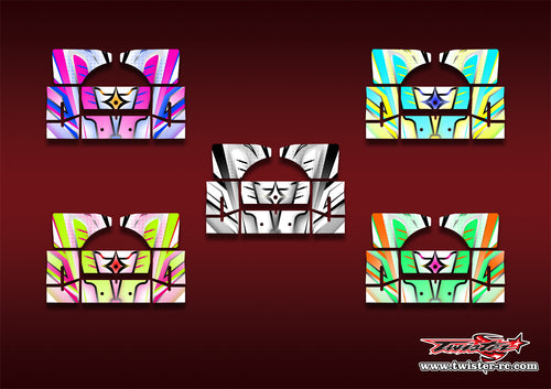 TR-RC8B4W-MA21    Team Associated RC8 B4 Wing Metallic/Optical White Pattern Wrap ( Type A21 ) 5 Colors