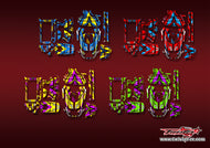 TR-S10-MA23   SENSE S10   Metallic/Optical White Pattern Wrap ( Type A23 ) 4 Colors