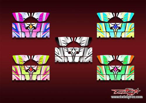 TR-S8W-MA21     Serpent SRX8 Wing Metallic/Optical White Pattern Wrap ( Type A21 ) 5 Colors