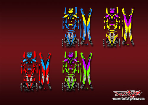 TR-SMA-MA23   Smartcom Headset Metallic/Optical White Pattern Wrap ( Type A23 ) 4 Colors