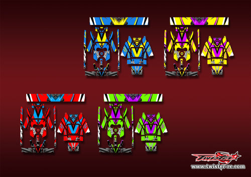 TR-SRH-MA23   SARAMONIC WiTalk SRH Metallic/Optical White Pattern Wrap ( Type A23 ) 4 Colors