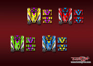 TR-TOB-MA23     T-Work's On Road Starter Box Metallic/Optical White Pattern Wrap ( Type A23 ) 4 Colors