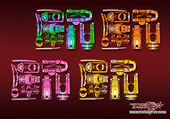 TR-T10PX-MA11 Futaba T10PX Metallic/Optical White Pattern Radio Wrap ( Type A11 ) 4 Colors