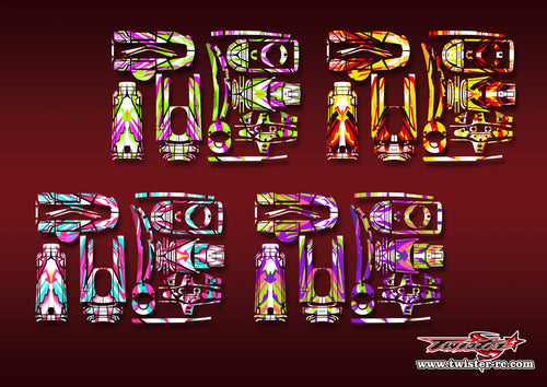 TR-T10PX-MA22    Futaba T10PX Metallic/Optical White Pattern Wrap ( Type A22 ) 4 Colors