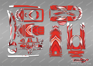 TR-T10PX-MA5 Futaba T10PX Metallic/Optical White Pattern Radio Wrap ( Type A5 ) 4 Colors