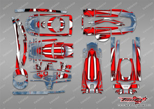TR-T10PX-MA8 Futaba T10PX Metallic/Optical White Pattern Radio Wrap ( Type A8 ) 4 colors