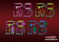 TR-T10PXR-MA10 Futaba T10PXR Metallic/Optical White Pattern Radio Wrap ( Type A10 )  4 Colors