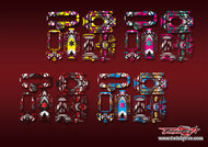 TR-T10PXR-MA16 Futaba T10PXR Metallic/Optical White Pattern Radio Wrap ( Type A16)4 Colors