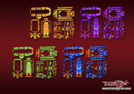 TR-T10PXR-MA18 Futaba T10PXR Metallic/Optical White Pattern Radio Wrap ( Type A18 )4 Colors