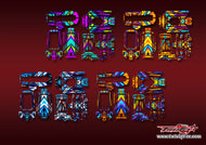 TR-T10PXR-MA19 Futaba T10PXR Metallic/Optical White Pattern Radio Wrap ( Type A19 ) 4 Colors