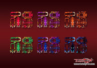 TR-T10PXR-MA1  Futaba T10PXR Metallic/Optical White Pattern Radio Wrap ( Type A1 )6 color