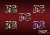 TR-T10PXR-MA21    Futaba T10PXR Metallic/Optical White Pattern Wrap ( Type A21 ) 5 Colors