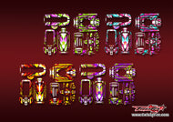 TR-T10PXR-MA22    Futaba T10PXR Metallic/Optical White Pattern Wrap ( Type A22 ) 4 Colors