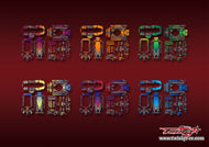 TR-T10PXR-MA3 Futaba T10PXR Metallic/Optical White Pattern Radio Wrap ( Type A3 ) 6 Colors