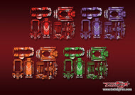TR-T10PXR-MA5 Futaba T10PXR Metallic/Optical White Pattern Radio Wrap ( Type A5 ) 4 Colors