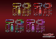 TR-T10PXR-MA8 Futaba T10PXR Metallic/Optical White Pattern Radio Wrap ( Type A8 ) 4 colors