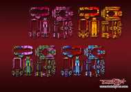 TR-T10PXR-MA9 Futaba T10PXR Metallic/Optical White Pattern Radio Wrap ( Type A9 ) 4 colors
