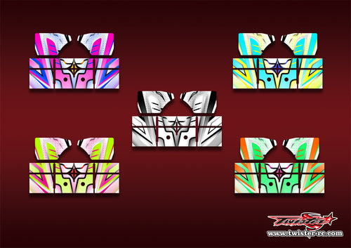 TR-T2.1W-MA21    TEKNO NB48 2.1 Wing Metallic/Optical White Pattern Wrap ( Type A21 ) 5 Colors