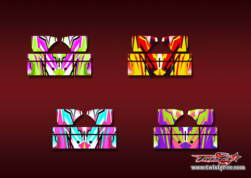 TR-T2.1W-MA22    TEKNO NB48 2.1 Wing Metallic/Optical White Pattern Wrap ( Type A22 ) 4 Colors