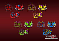 TR-T32MZ WC -MA23  Futaba T32MZ WC  Metallic/Optical White Pattern Wrap ( Type A23 ) 4 Colors