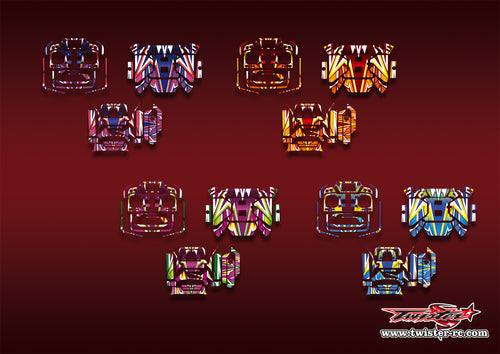 TR-T32MZ WC-MA4   Futaba T32MZ WC Metallic/Optical White Pattern Wrap ( Type A4 ) 4colors