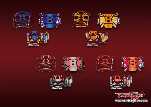 TR-T32MZ WC-MA14  Futaba T32MZ WC Metallic/Optical White Pattern Wrap ( Type A14 )4 Colors