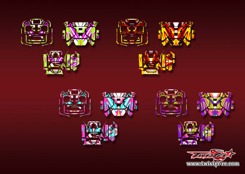 TR-T32MZ WC -MA22  Futaba T32MZ WC  Metallic/Optical White Pattern Wrap ( Type A22 ) 4 Colors