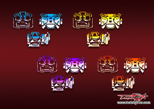 TR-T32MZ WC-MA6   Futaba T32MZ WC Metallic/Optical White Pattern Wrap( Type A6 ) 4 Colors