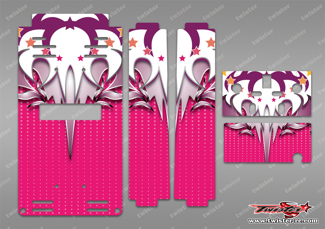 TR-TB-MA13 T-Work's Off Road Starter Box Metallic/Optical White Pattern Wrap ( Type A13 )4 Colors